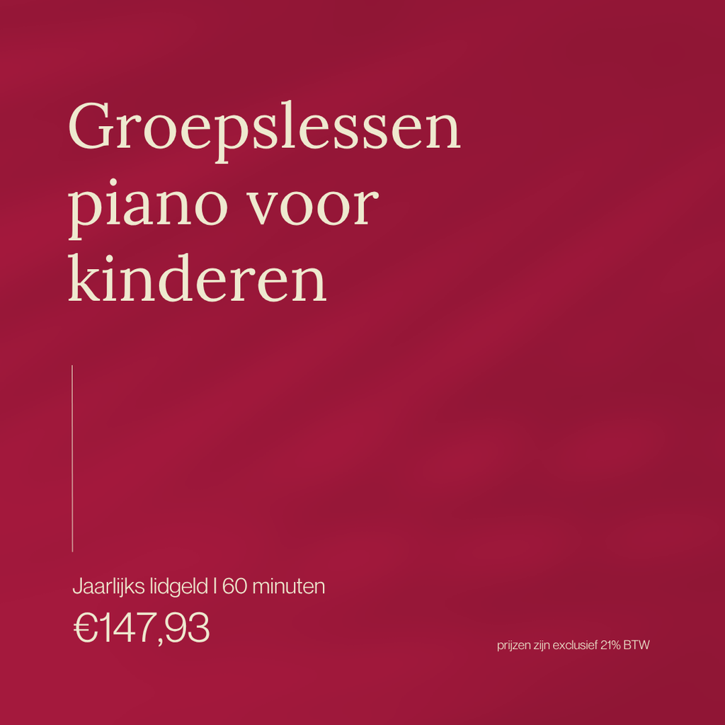 Groepslessen piano voor kinderen